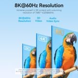  Cáp Chuyển Type-C sang HDMI2.1 VENTION CRD (0.25M, 8K@60Hz, 4K@144Hz/120Hz, 3D Support, Dynamic HDR, HDCP 2.3, 12-Bit Color Depth, eARC, QMS, VRR) 