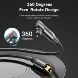  Cáp quang Audio vải dù cao cấp Vention 90-Degree Optical Audio Cable ( Đầu mạ vàng, gập chữ L 90 độ / Xoay 360 độ, Aluminum Alloy ) 
