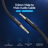  Cotton Braided 3.5mm Male to Male Audio Cable 