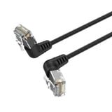  Cáp mạng tốc độ cao Vention Cat6A UTP Rotate Right Angle Ethernet Patch Cable (Đầu gập 90 độ/ Xoay 360 độ, 10-Gigabit High speed) 
