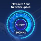  Cáp mạng tốc độ cao chuẩn Cat6A Vention UTP Rotate Right Angle Ethernet Patch Cable - IBS (Đầu cáp xoay 360 độ, Support 10-Gigabit Network) 