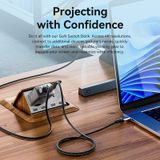  Vention 3-Port USB (C+A)+HDMI GaN Switch Dock (60W/5W/4K@60Hz) EU-Plug 