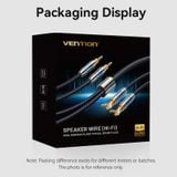  Cáp âm thanh cao cấp Vention Dual Banana Plugs to Dual Spade Plugs dung cho Loa - BLC ( 2 đầu bắp chuối sang 2 đầu Jack càng cua ) 