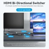  Bộ chuyển cổng tín hiệu HDMI Vention 2-Port HDMI Bi-Direction 4K Switcher - AKO (2 chiều, 2in - 1out / 1in - 2out, 4K@60Hz) 