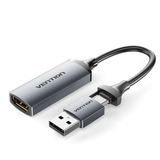  Cáp Chuyển Stream Video Capture Card Độ Nét Cao HDMI-A to Type-C/USB VENTION ACW (1080@60Hz) 