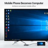  Type-C to HDMI/USB3.0*3/RJ45/PD Converter 0.15M Gray Metal Type 