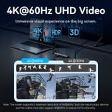  HUB Kết Nối Đa Năng 8-in-1 VENTION TGU (Type-C to HDMI 4K@60Hz, Type-C 3.2 Gen1, USB3.0, USB2.0, RJ45 GbE, SD, TF, PD100W) 