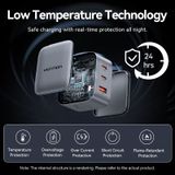  Vention 3-Port USB (C+C+A) GaN Charger (70W/70W/22.5W) EU-Plug 