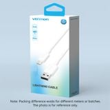  Cáp Sạc Nhanh USB to Lightning VENTION LAM 2.4A (480Mbps) 