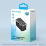  Củ Sạc Nhanh Đa Năng Du Lịch Toàn Cầu 2C + 2A VENTION FJG 100W (100W/100W/20W/18W) 