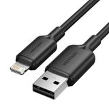  Cáp Sạc Nhanh USB to Lightning VENTION LAM 2.4A (480Mbps) 