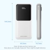  Pin sạc dự phòng Vention 10000mAh Power Bank 22.5W 