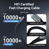  Vention 1-Port USB-C GaN Charger (20W) Gray with USB-C to Lightning Cable (1M) Black EU-Plug 