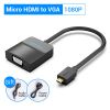  Đầu Chuyển Micro/Mini HDMI1.4 Male to VGA Female VENTION AGB/AGA (1080p@60Hz) 