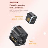  Bộ sạc du lịch đa năng Vention 3-Port USB Universal Travel Adapter 20W - FJC (USBx2 + Type C , 20W/18W/18W, PD/QC3.0/AFC/FCP Multi Quick charge support, Multi Plug Port) 