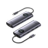  HUB chuyển đa năng Vention 10 in 1 TQW (USB-C to DP/HDMI x 2/USB 3.0 x 2/USB 2.0/RJ45/SD/TF/PD MST Docking Station) 