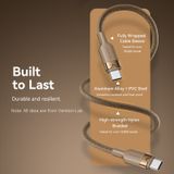  Vention USB 2.0 Type-C Male to Type-C Male 3A Cable Gold Aluminum Alloy Type 