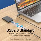  Vention USB 2.0 A Male to 2-in-1 Micro-B&USB-C Male 3A Cable 