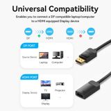  DP to HDMI 4K Converter for Laptop Computer TV Displayer Projector Monitors 