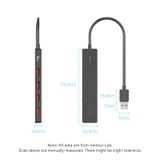  HUB Mở Rộng Đa Năng 5-in-1 VENTION CHO (USB to 4*USB3.2 Gen2 10Gbps, 1*USB-C External Power Support) 