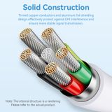  Cáp sạc USB to Lightning Vention Lightning Fast charge Cable 2.4A - LAI ( 1M White) 