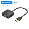  Đầu Chuyển HDMI to VGA 1080P VENTION ACR/ACP (With Jack 3.5mm) 