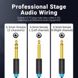  Cáp Âm Thanh 6.5mm to 2*6.5mm VENTION BAT (TRS Cable Audio) 
