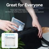  Túi phụ kiện Vention Mesh Bag Gray - KRE (10cm x 12cm, Bộ 2/4/6 túi) 
