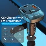  Tẩu sạc nhanh Vention Car Charger with FM Transmitter - FFL (  3-Port(C + A + A), 30W/18W/5W) 
