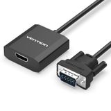  VGA to HDMI Converter with Female Micro USB and Audio Port Laptop Desktop 