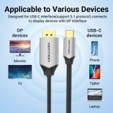  Cáp Chuyển Type C to DisplayPort 4K VENTION CGZ (4K@60Hz) 