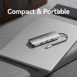  HUB chuyển đa năng Vention 8 Port Expansion Adapter (USB-C to HDMI/USB 3.0 x 3/RJ45/SD/TF/PD Docking Station) 