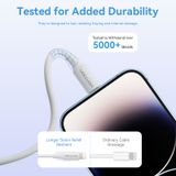  Cáp sạc USB to Lightning Vention Lightning Fast charge Cable 2.4A - LAI ( 1M White) 