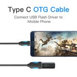  Cáp Chuyển Đổi Type C to USB A Female OTG 3.0 Vention VAS 