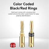  Vention Speaker Banana Plugs Gold Plated 1 Pair 