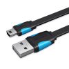  Cáp Sạc Nhanh USB to Mini-USB VENTION VAS-A14 (480Mbps, Flat Cable) 