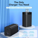  3-port USB(C+C+A) GaN Charger(65W/30W/30W) JP/US-Plug 