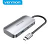  Hub chuyển tốc độ cao Vention 5in1USB-C to USB-C Gen 1/USB3.0x3/PD Hub - TND (USB-C Gen1 - 5Gbps high speed, PD100W Fast charge) 