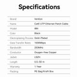  Cáp mạng tốc độ cao Vention Cat 6 UTP Ethernet Patch Cable - IBN ( chuẩn CAT6 UTP) 
