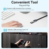  Cáp USB nối dài tốc độ cao Vention Cotton Braided USB 3.0 Type A Male to Female Extension Cable - CBL (USB3.0/ 5Gbps, Aluminum Alloy 