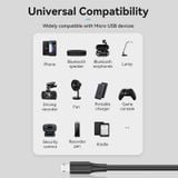  Cáp sạc Micro USB Vention USB 2.0 A Male to Micro-B Male 2A Cable 