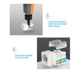  Đầu nối mạng Keystone Jack Vention Cat.5E UTP Keystone Jack - IPAWO/IPBWO/IPCWO/IPDWO/IPEWO/IPFWO 
