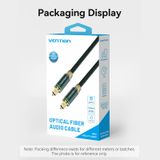  Cáp Quang Âm thanh chất lượng cao Vention Cotton Braided Optical Fiber Audio Cable - BKB (đầu mạ vàng, chống nhiểu/méo, no Latency) 