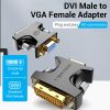  DVI Male to VGA Female Adapter for computer host graphics card  TV Projector 