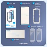  Vention HD Tempered Glass Screen Protector for iPhone 15 with Dust-Free Installation Tool 