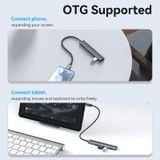  HUB Chuyển Data Tốc Độ Cao 5in1 USB3.2 Gen2 VENTION CKH (USB-C to USB 3.2 Gen 2 Type-A x 4, 10Gbps Data speed, 5V/3A PD Support) 