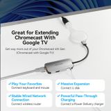  Hub chuyển mở rộng tốc độ cao Vention 5in1 Extention Adapter PD100W - TNF (USB-C to USB3.0x3/RJ45/PD, Compatible with Google Chromecast TV) 
