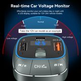  Tẩu Sạc Ô Tô 3 Cổng VENTION FFL 30W (Bluetooth v5.0, C+2A, 30W/18W/5W, with FM Transmitter) 