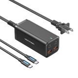  Bộ củ sạc nhanh Vention 4-Port GaN Powerstrip Charger  100W - FBS (Type-Cx2 + USBx2, 100W/100W/18W/18W ) 