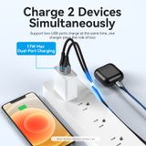  Củ Sạc nhanh 2 Cổng USB Vention FBA Wall Charger (18W/18W) 